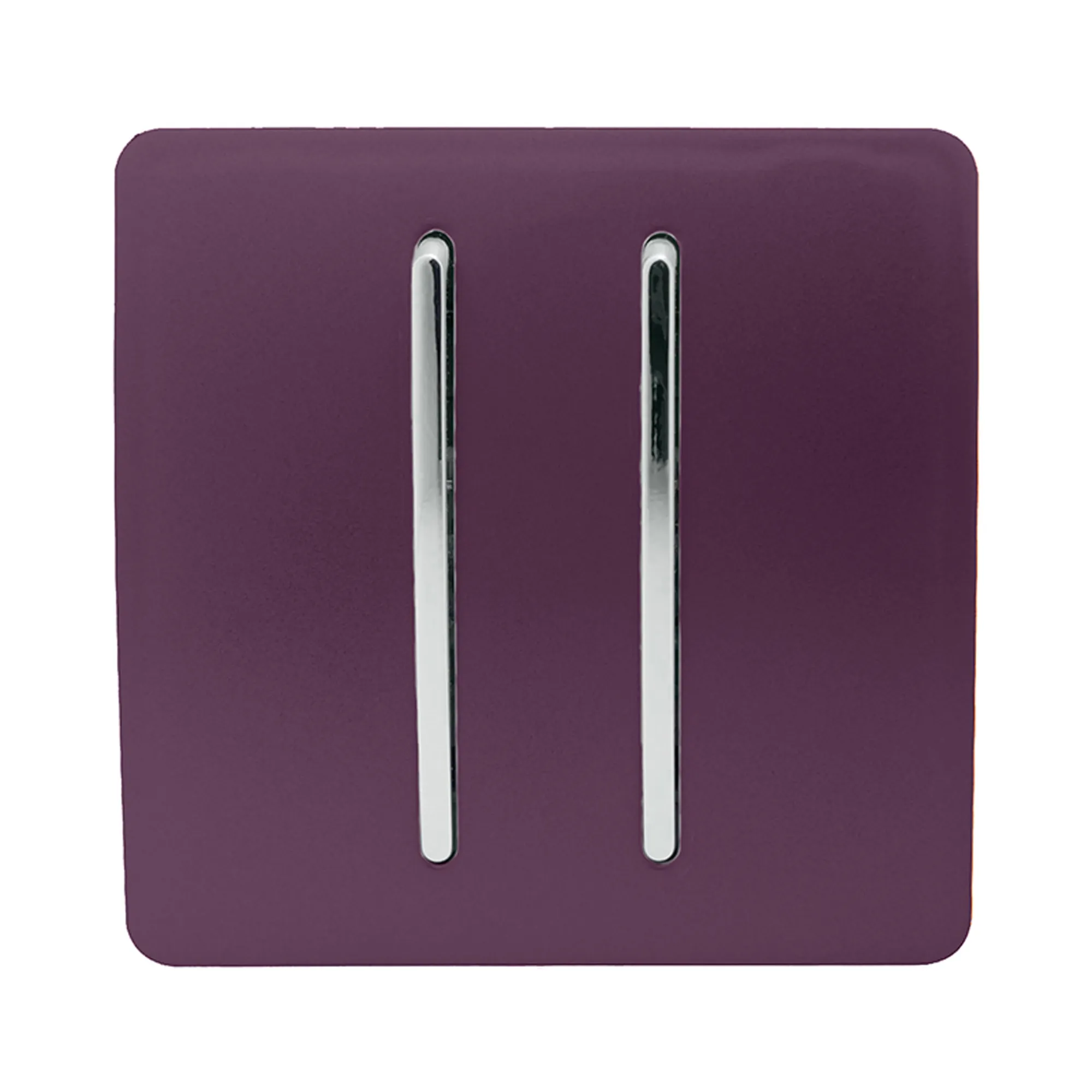 2 Gang Doorbell Plum